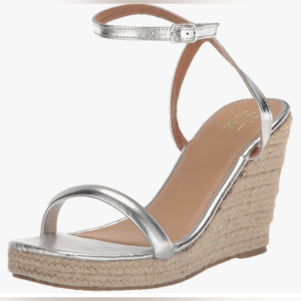 YOKI-DANIFER Braided Espadrille Wedge Sandals
